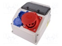 Electric switchboard; Mounting: wall mount; No.of mod: 9; IP54