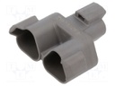 DT; male; PIN: 3; Locking: latch; T adapter; for cable; grey