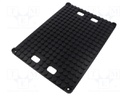 Conductive PCB rack; ESD; 357x257x14mm; black