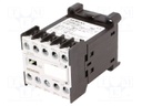 Contactor: 4-pole; NO x4; 230VAC; 4A; DIN,on panel; 3TH20
