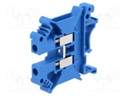 Splice terminal: rail; 0.2÷4mm2; ways: 1; terminals: 2; blue; 800V