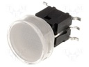 Switch: keypad; Pos: 2; SPST-NO; 0.05A/48VDC; colourless; red/green