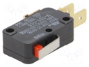 Microswitch SNAP ACTION; with lever; SPDT; 16A/250VAC; ON-(ON)