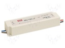Power supply: switched-mode; LED; 60W; 5VDC; 12A; 90÷264VAC; IP67