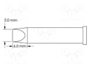 Soldering Tip, 60° Chisel/Power, 5 x 6 mm, Soldering Station