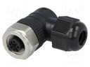 Plug; M12; PIN: 5; female; A code-DeviceNet / CANopen; for cable