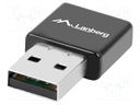 PC extension card: WiFi network; USB A plug; USB 2.0; black