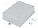 Enclosure: multipurpose; X: 100mm; Y: 132mm; Z: 39mm; ABS; grey