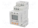 Meter: relay; digital; for DIN rail mounting; LCD 3 digits; 150g