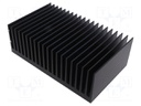 Heatsink: extruded; grilled; black; L: 150mm; W: 250mm; H: 83mm