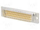 D Sub Connector, DB50, Standard, Plug, FCI D Series, 50 Contacts, DD, Solder Cup
