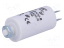 Capacitor: motors, run; 2uF; 425VAC; Ø28x55mm; -25÷85°C; ±5%