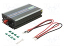 Converter: DC/AC; 2kW; Uout: 230VAC; 12VDC; Out: mains 230V x2,USB