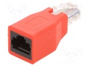 Adapter; PIN: 8; RJ45 socket,RJ45 plug; V: crossover