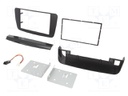 Radio mounting frame; Mercedes; 2 DIN; black