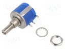 Potentiometer: shaft; multiturn; 1kΩ; 2W; ±5%; 6.3mm; linear