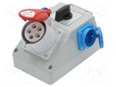 Switch socket; IP44; wall mount