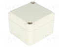 Enclosure: multipurpose; X: 50mm; Y: 52mm; Z: 37mm; EUROMAS II; ABS
