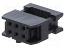Plug; IDC; female; PIN: 6; without strain relief; IDC; 1.27mm