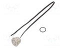 Switch: vandal resistant; Pos: 2; SPST-NO; 50mA/24VDC; IP65; blue