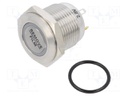 Switch: vandal resistant; Pos: 2; SPST-NO; 2A/48VDC; IP65; OFF-(ON)