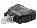 Illuminating unit; 22mm; Harmony XB4; -25÷70°C; Illumin: LED