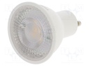 LED lamp; neutral white; GU10; 230VAC; 560lm; 7W; 38°; 4000K
