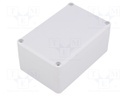 Enclosure: multipurpose; X: 78mm; Y: 118mm; Z: 54mm; polystyrene