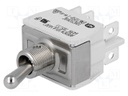 Switch: toggle; Pos: 3; DP3T; ON-OFF-ON; 10A/250VAC; -20÷55°C