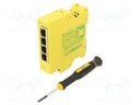 Switch Ethernet; unmanaged; Number of ports: 4; 5÷30VDC; RJ45