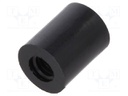 Spacer sleeve; cylindrical; polyamide; M4; L: 10mm; Øout: 8mm