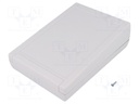 Enclosure: desktop; TEKMAR; X: 133mm; Y: 188mm; Z: 56mm; ABS