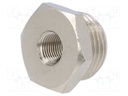Nipple; reductive; Mat: nickel plated brass; 300°C