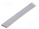 Insulating tube; Mat: silicone; light grey; -30÷200°C; Øint: 14mm
