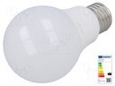 LED lamp; warm white; E27; 230VAC; 470lm; 5.5W; 2700K; CRImin: 80