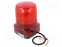 Signaller: lighting; blinking light; red; LFH; 24VDC; IP66