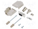 D-Sub HD; PIN: 15; female; shielded,metalized; straight; soldering