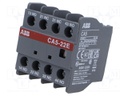 Auxiliary contacts; Series: UA; Leads: screw terminals; front