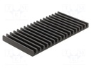 Heatsink: extruded; L: 75mm; W: 140mm; H: 10mm; aluminium; anodized