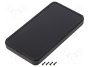 Enclosure: multipurpose; X: 63mm; Y: 115mm; Z: 12mm; CS; ABS; black