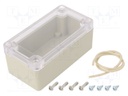 Enclosure: multipurpose; X: 50mm; Y: 95mm; Z: 40mm; Ritec; ABS; IP65