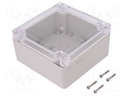 Enclosure: multipurpose; X: 120mm; Y: 120mm; Z: 60mm; ZP; ABS; gasket