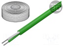 K-type compensating lead; Insulation: PVC; Cores: 2; Shape: oval