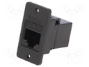 Coupler; SLIMS; Cat: 6; Layout: 8p8c; RJ45 socket,both sides; 29mm