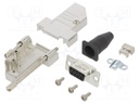 D-Sub; PIN: 9; female; shielded,with strain relief; angled 45°