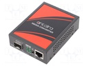 Industrial module: media converter; GIGA ETHERNET/SFP fiber