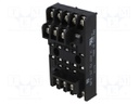 Socket; 10A; 250VAC; Mounting: on panel; Leads: screw terminals