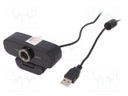 Webcam; black; USB; Features: Full HD 1080p,PnP; 1.6m; 100°