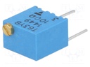 Potentiometer: mounting; multiturn; 100Ω; 250mW; ±10%; linear