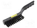 Brush; ESD; L: 225mm; W: 90mm; Bristle len: 20mm